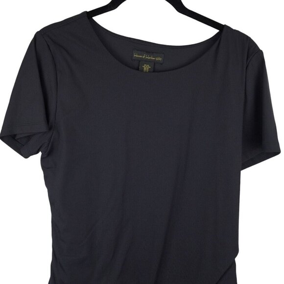 House Of Harlow 1960 Black Short Sleeve Bodysuit XL - Picture 2 of 7